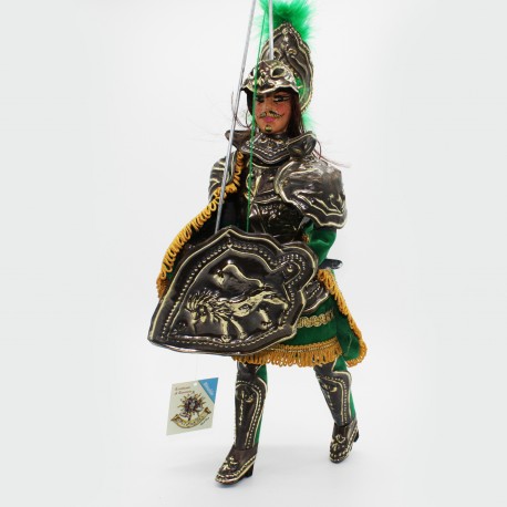 Pupo siciliano in ottone e legno - Rinaldo