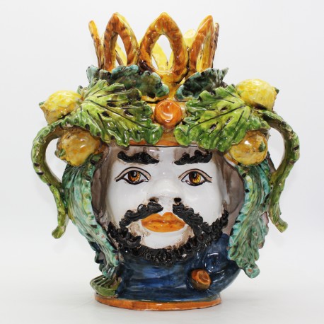 Testa di moro uomo - Brancaleone - Caltagirone